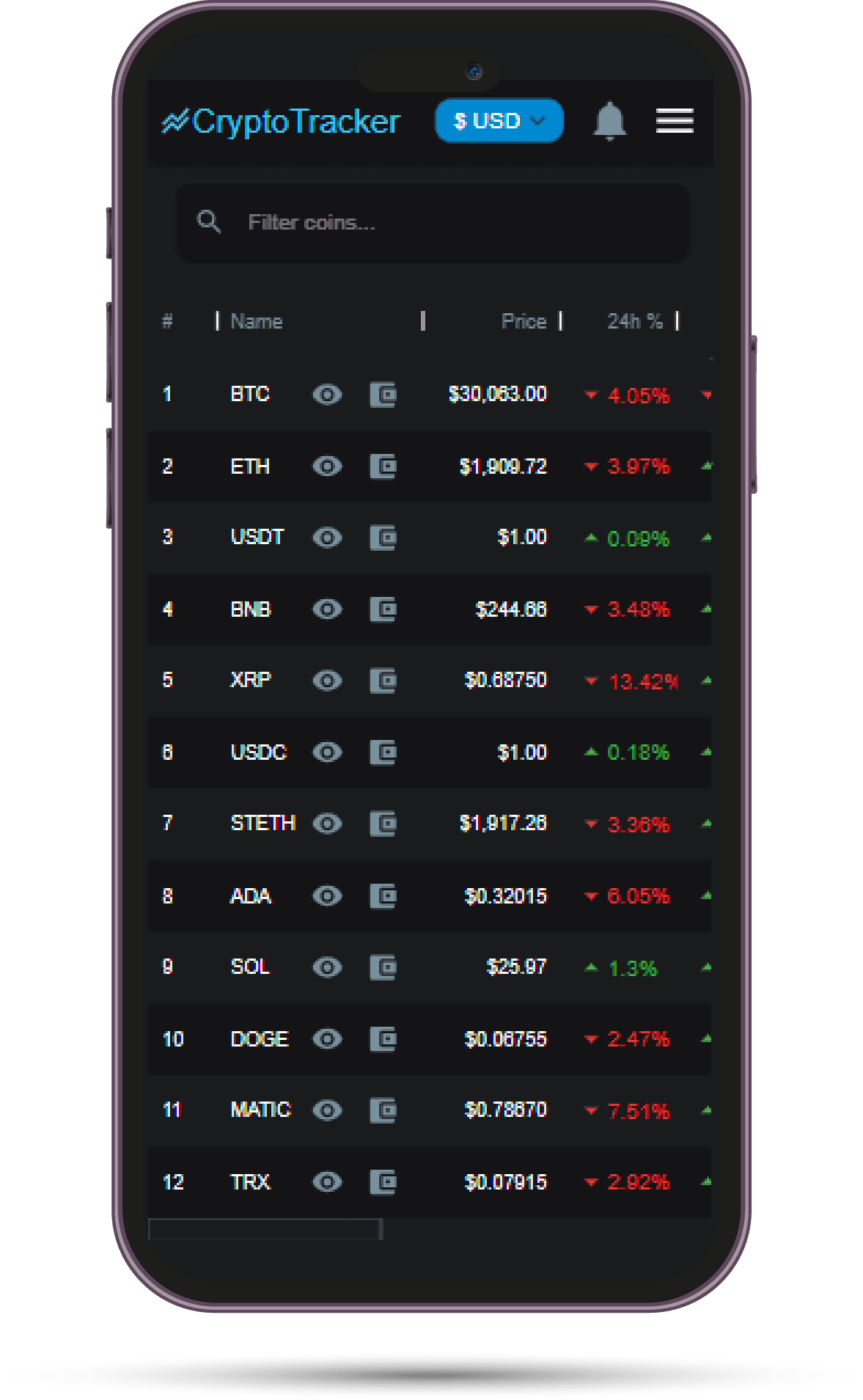 cryptotrkr screenshot